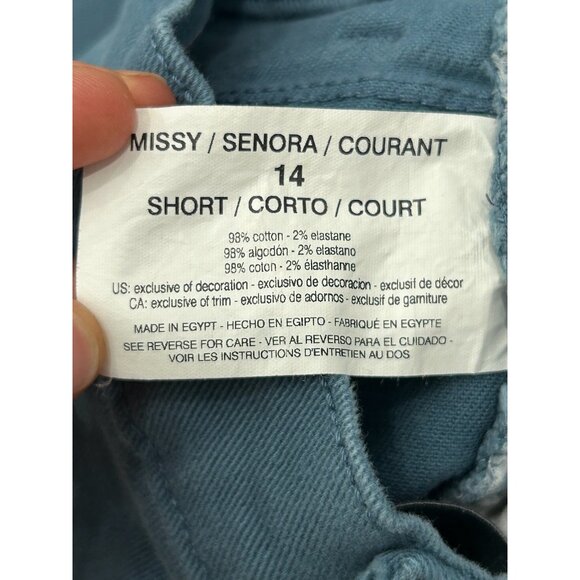 Gloria Vanderbilt Amanda High Rise Tapered Jean Cerulean Tide Sz 14 Classic - Picture 10 of 12